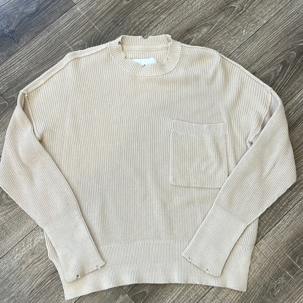 Pistola Distressed Pocket Sweater 100 % Cotton - Picture 2 of 7